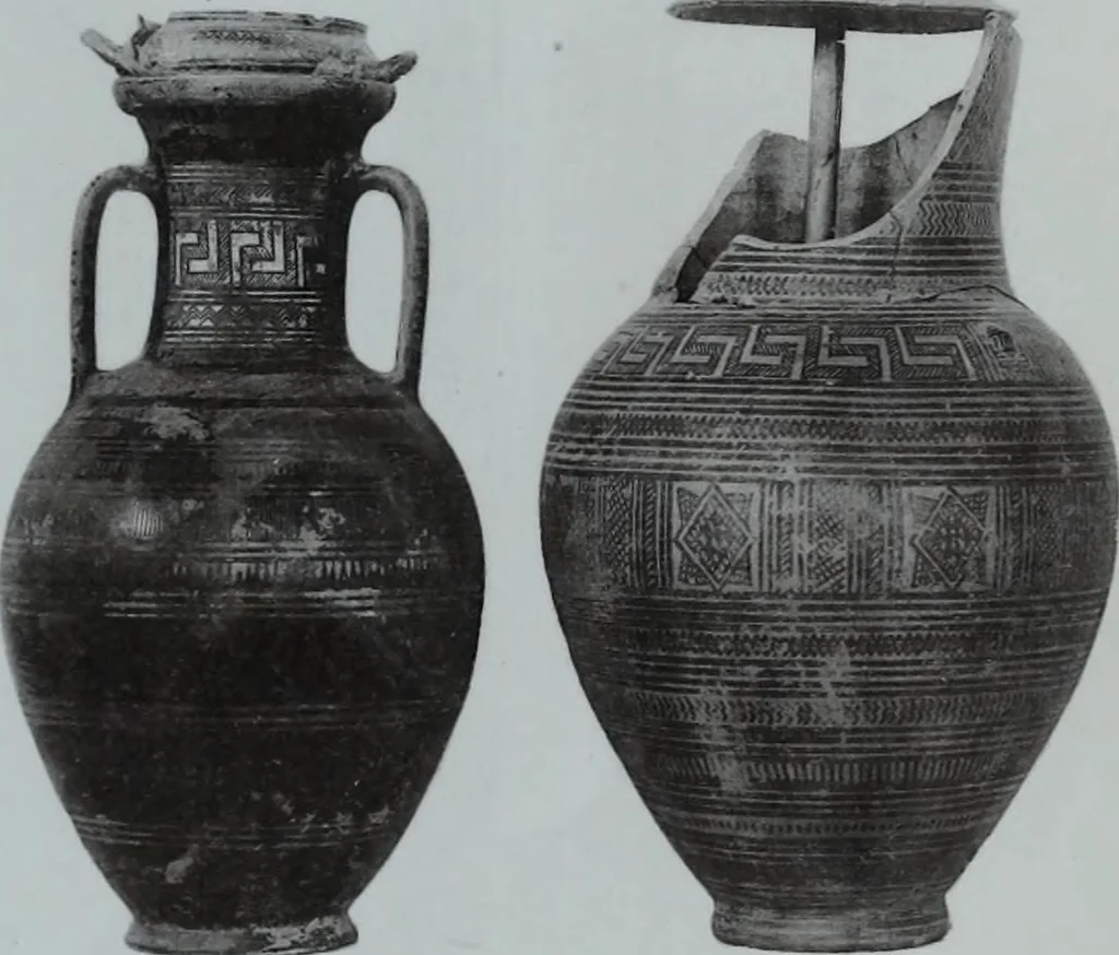 An illustration from Archaiologik ephmeris : ekdidomen hypo ts en Athnais Archaiologiks Hetairias, 1862, leaf 284
