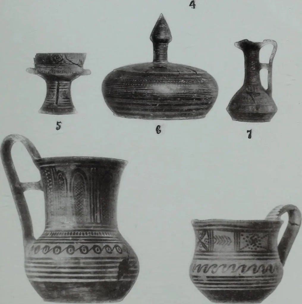 An illustration from Archaiologik ephmeris : ekdidomen hypo ts en Athnais Archaiologiks Hetairias, 1862, leaf 286