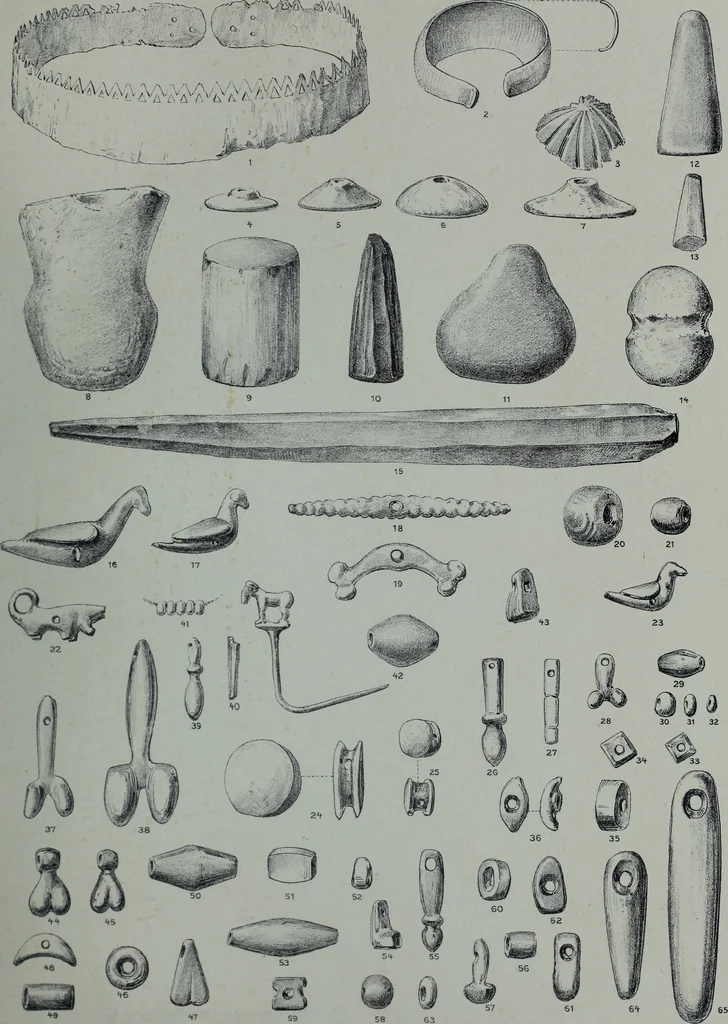 An illustration from Archaiologik ephmeris : ekdidomen hypo ts en Athnais Archaiologiks Hetairias, 1862, leaf 294