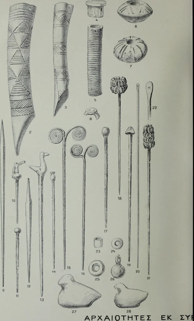 An illustration from Archaiologik ephmeris : ekdidomen hypo ts en Athnais Archaiologiks Hetairias, 1862, leaf 457
