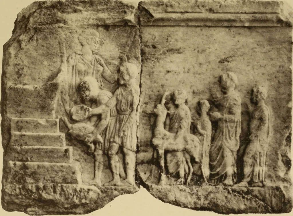 An illustration from Archaiologik ephmeris : ekdidomen hypo ts en Athnais Archaiologiks Hetairias, 1862, leaf 276