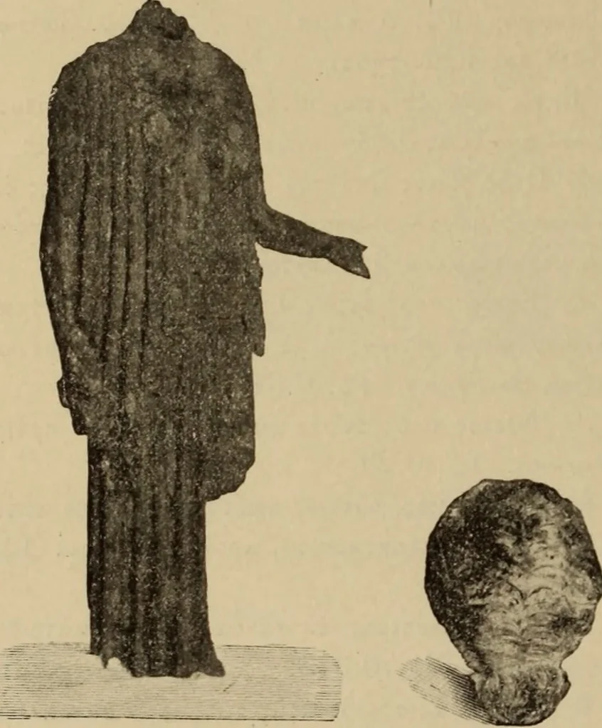 An illustration from Archaiologik ephmeris : ekdidomen hypo ts en Athnais Archaiologiks Hetairias, 1862, leaf 373