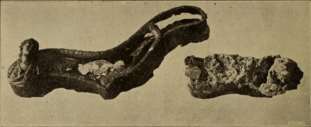 An illustration from Archaiologik ephmeris : ekdidomen hypo ts en Athnais Archaiologiks Hetairias, 1862, leaf 377