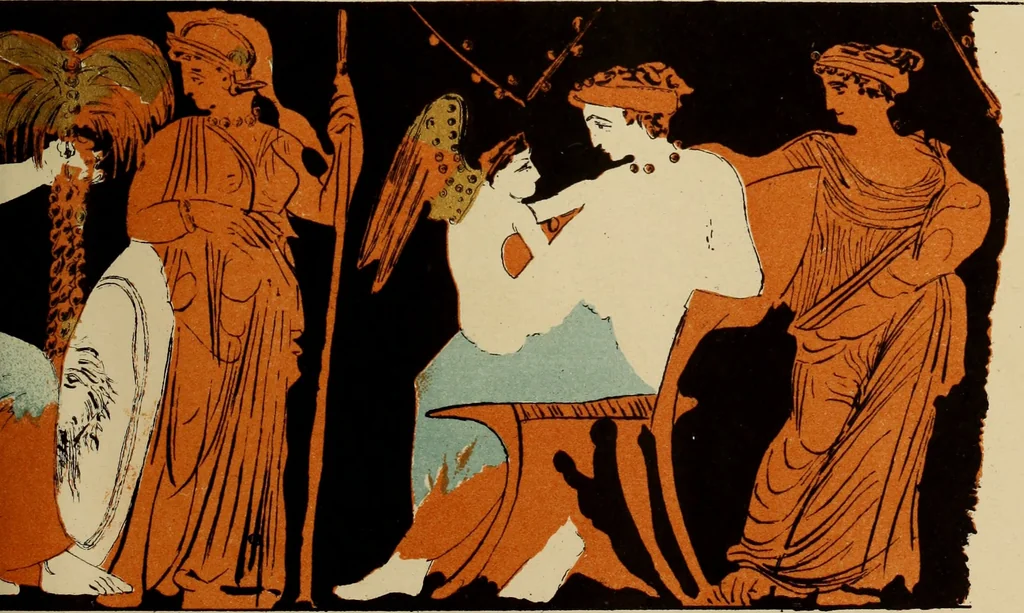 An illustration from Archaiologik ephmeris : ekdidomen hypo ts en Athnais Archaiologiks Hetairias, 1862, leaf 394