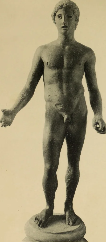 An illustration from Archaiologik ephmeris : ekdidomen hypo ts en Athnais Archaiologiks Hetairias, 1862, leaf 410