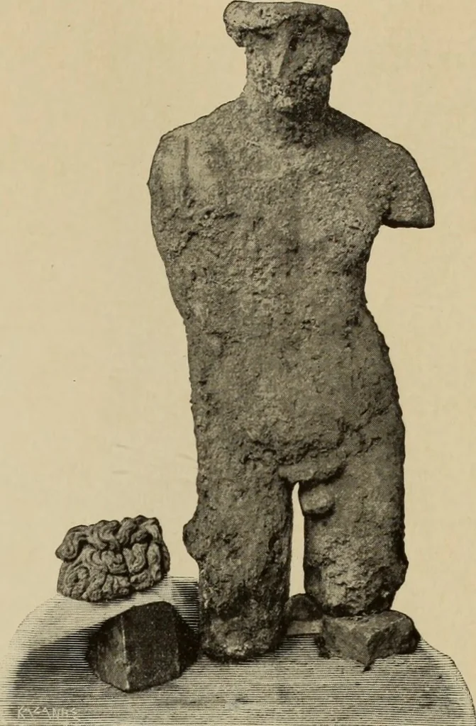 An illustration from Archaiologik ephmeris : ekdidomen hypo ts en Athnais Archaiologiks Hetairias, 1862, leaf 424