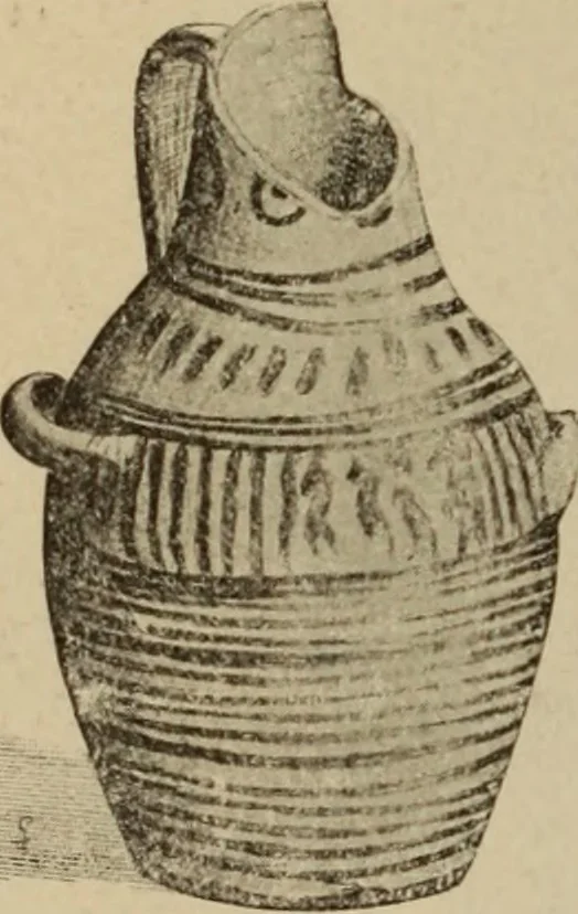 An illustration from Archaiologik ephmeris : ekdidomen hypo ts en Athnais Archaiologiks Hetairias, 1862, leaf 445