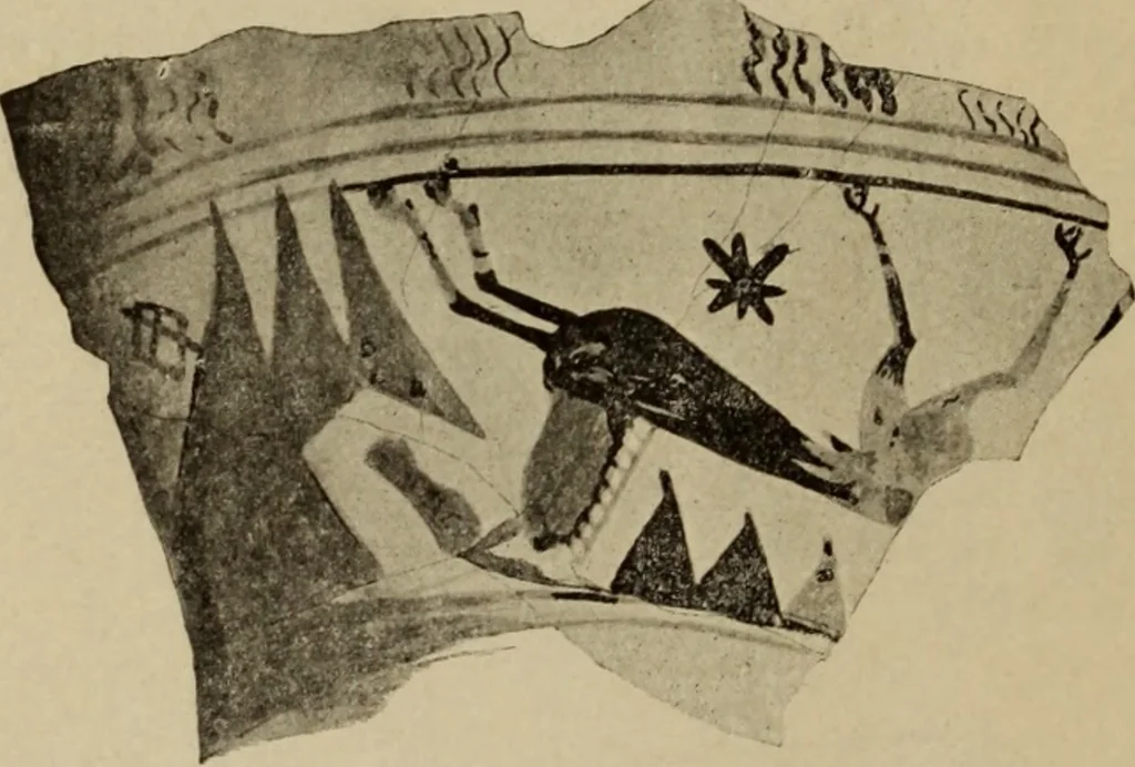 An illustration from Archaiologik ephmeris : ekdidomen hypo ts en Athnais Archaiologiks Hetairias, 1862, leaf 453