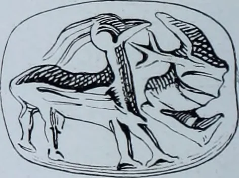 An illustration from Archaiologik ephmeris : ekdidomen hypo ts en Athnais Archaiologiks Hetairias, 1862, leaf 17
