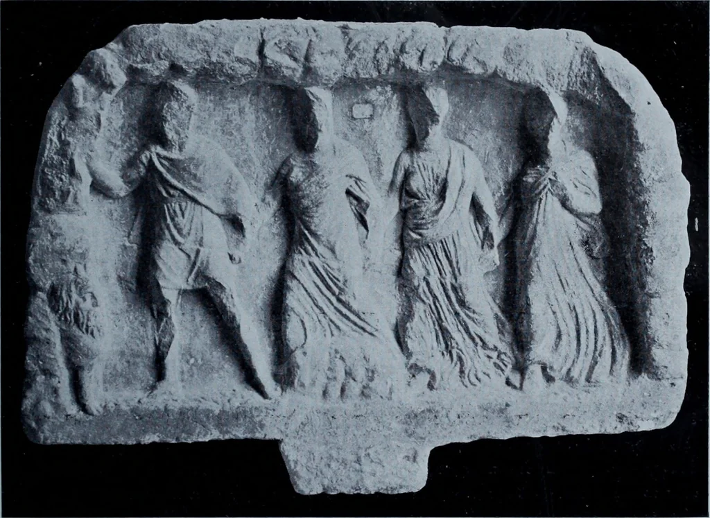 An illustration from Archaiologik ephmeris : ekdidomen hypo ts en Athnais Archaiologiks Hetairias, 1862, leaf 190
