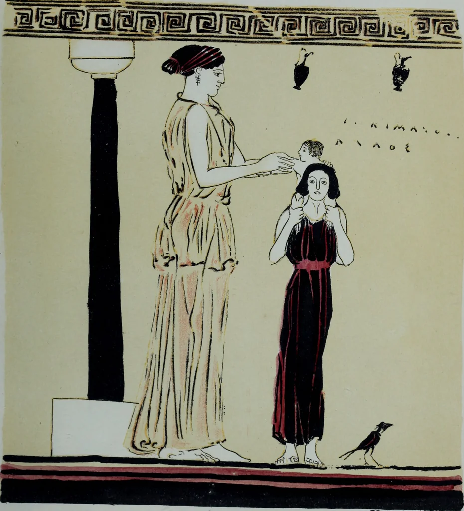 An illustration from Archaiologik ephmeris : ekdidomen hypo ts en Athnais Archaiologiks Hetairias, 1862, leaf 276