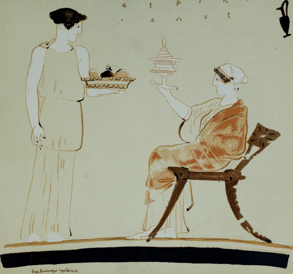 An illustration from Archaiologik ephmeris : ekdidomen hypo ts en Athnais Archaiologiks Hetairias, 1862, leaf 418
