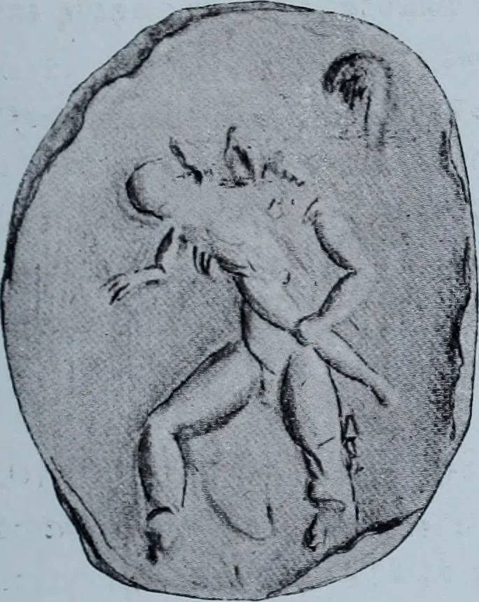 An illustration from Archaiologik ephmeris : ekdidomen hypo ts en Athnais Archaiologiks Hetairias, 1862, leaf 48