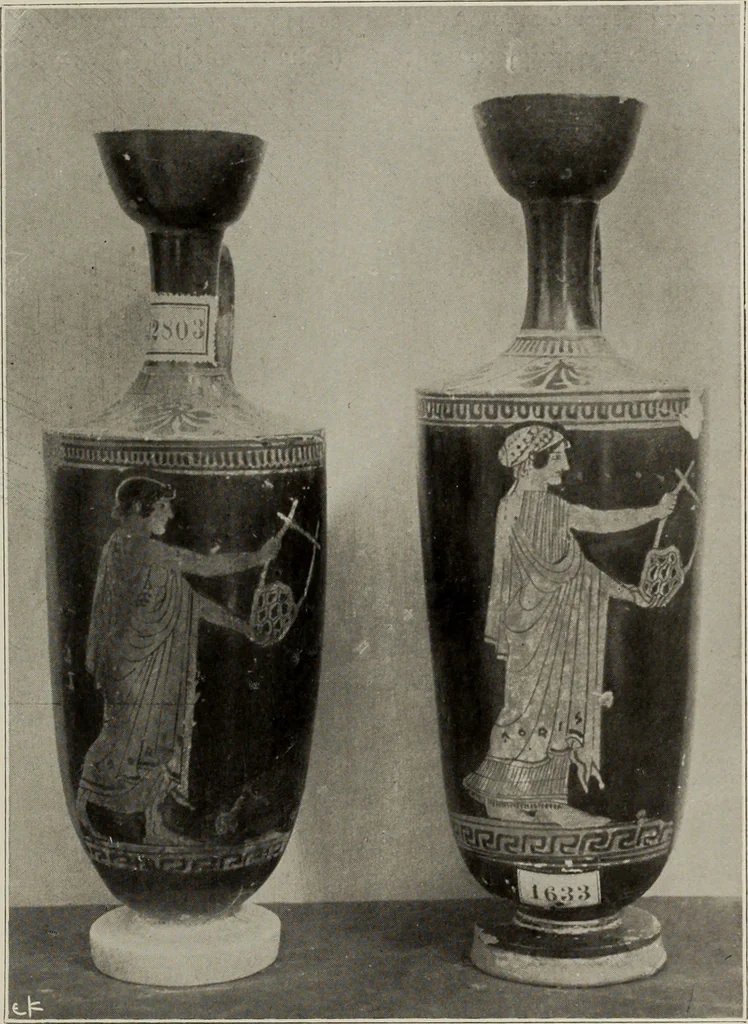 An illustration from Archaiologik ephmeris : ekdidomen hypo ts en Athnais Archaiologiks Hetairias, 1862, leaf 132