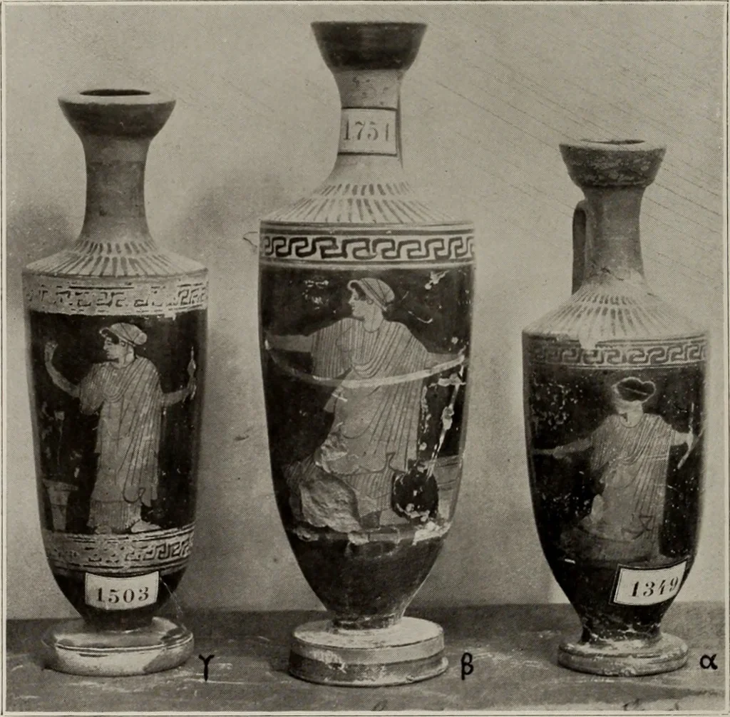 An illustration from Archaiologik ephmeris : ekdidomen hypo ts en Athnais Archaiologiks Hetairias, 1862, leaf 133