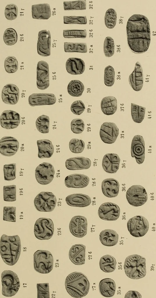 An illustration from Archaiologik ephmeris : ekdidomen hypo ts en Athnais Archaiologiks Hetairias, 1862, leaf 144