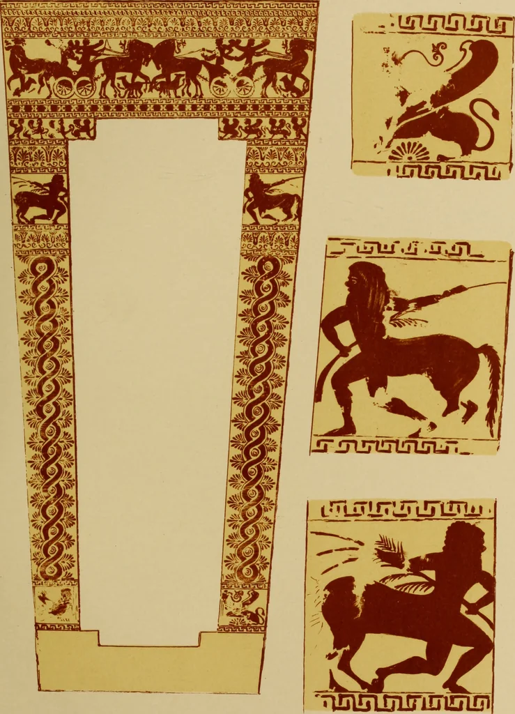 An illustration from Archaiologik ephmeris : ekdidomen hypo ts en Athnais Archaiologiks Hetairias, 1862, leaf 150