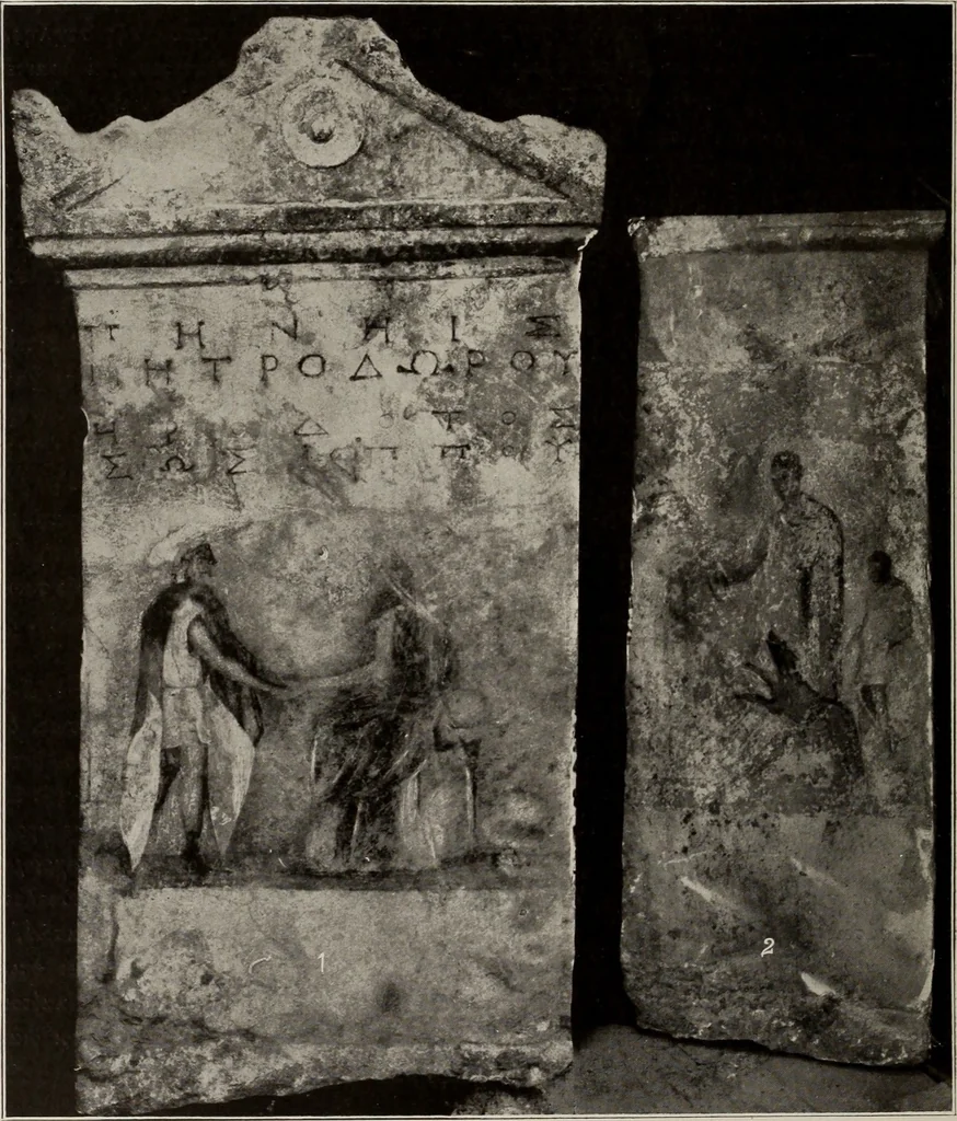 An illustration from Archaiologik ephmeris : ekdidomen hypo ts en Athnais Archaiologiks Hetairias, 1862, leaf 185