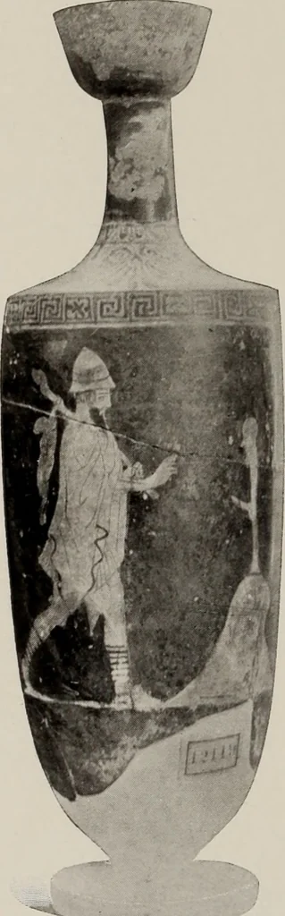 An illustration from Archaiologik ephmeris : ekdidomen hypo ts en Athnais Archaiologiks Hetairias, 1862, leaf 257