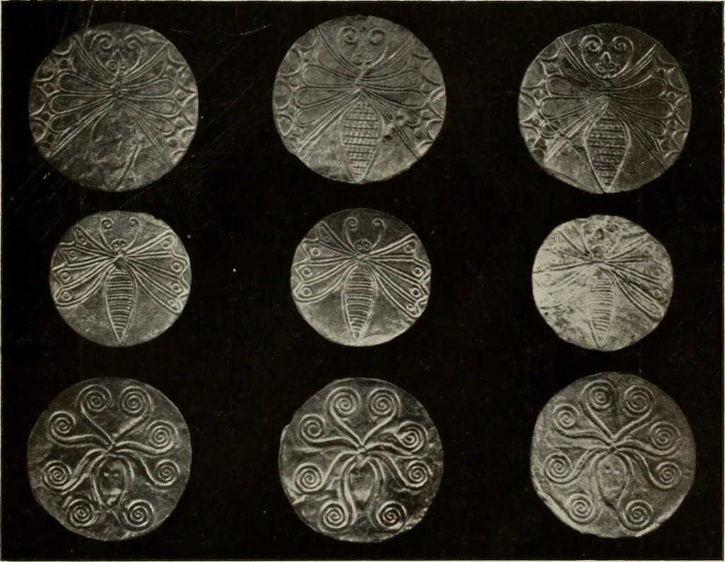 An illustration from Archaiologik ephmeris : ekdidomen hypo ts en Athnais Archaiologiks Hetairias, 1862, leaf 26