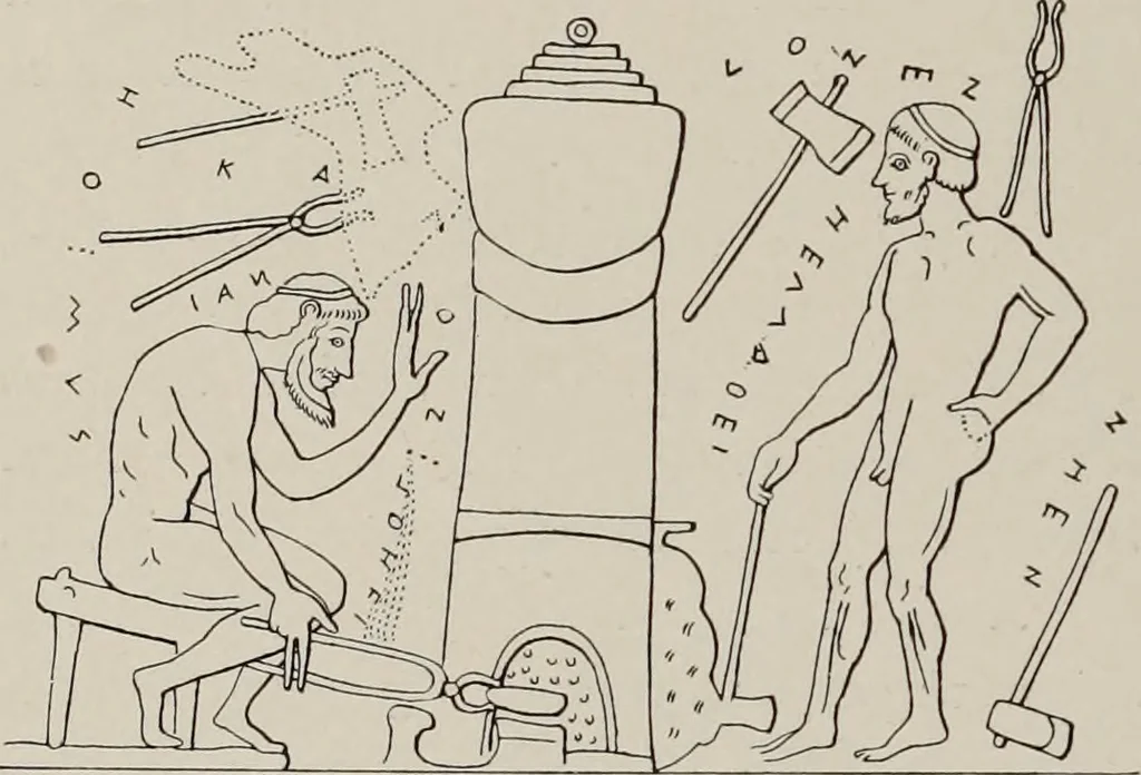 An illustration from Archaiologik ephmeris : ekdidomen hypo ts en Athnais Archaiologiks Hetairias, 1862, leaf 307