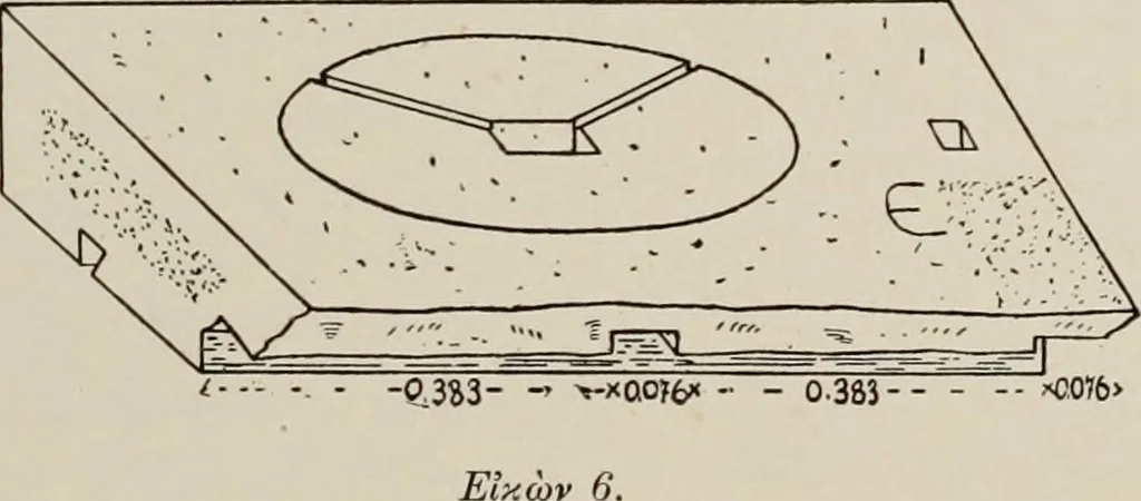 An illustration from Archaiologik ephmeris : ekdidomen hypo ts en Athnais Archaiologiks Hetairias, 1862, leaf 310