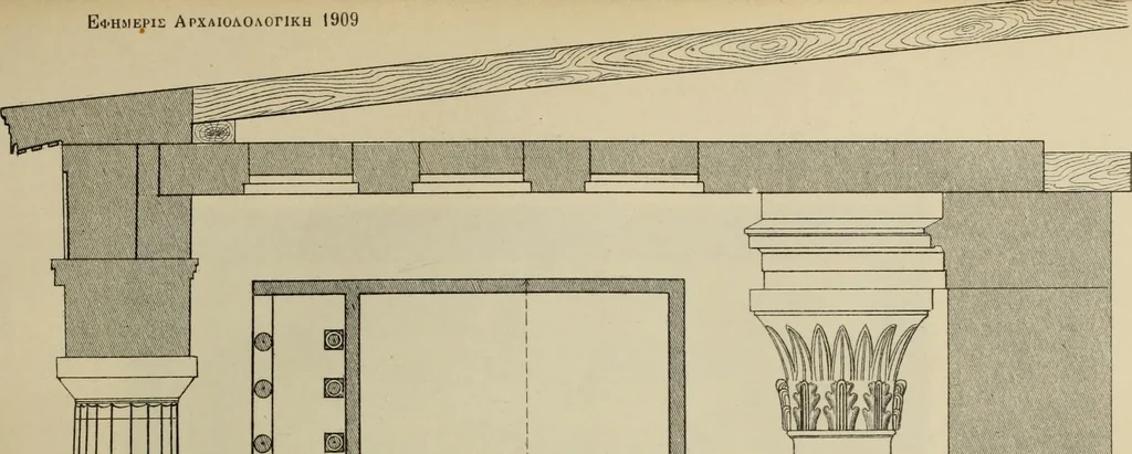 An illustration from Archaiologik ephmeris : ekdidomen hypo ts en Athnais Archaiologiks Hetairias, 1862, leaf 394