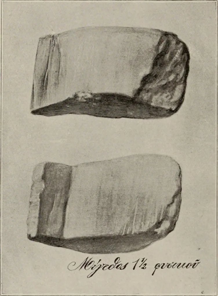 An illustration from Archaiologik ephmeris : ekdidomen hypo ts en Athnais Archaiologiks Hetairias, 1862, leaf 437