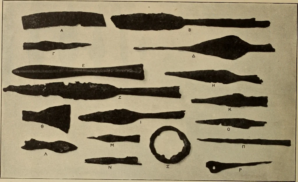 An illustration from Archaiologik ephmeris : ekdidomen hypo ts en Athnais Archaiologiks Hetairias, 1862, leaf 175