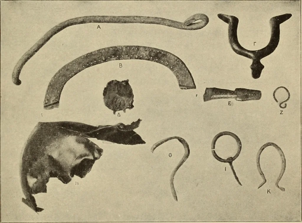 An illustration from Archaiologik ephmeris : ekdidomen hypo ts en Athnais Archaiologiks Hetairias, 1862, leaf 176