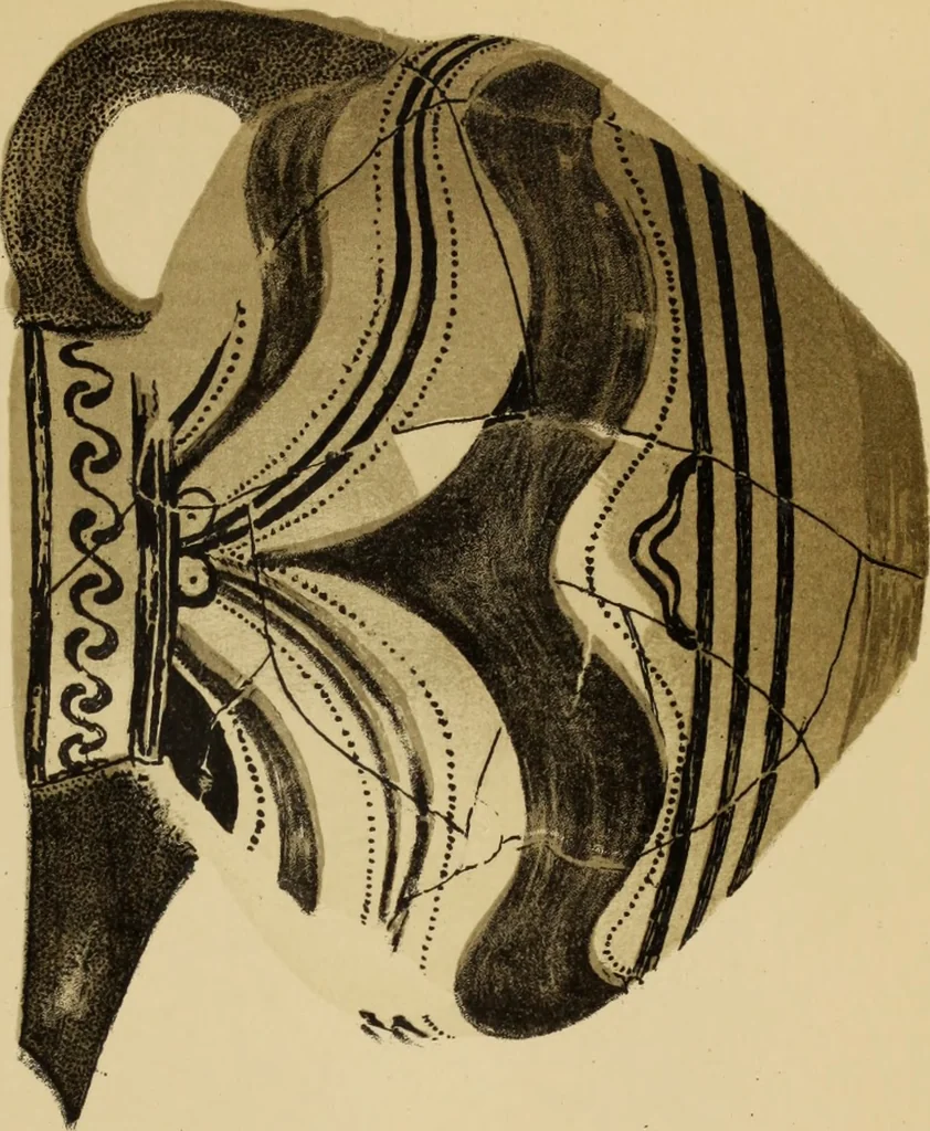 An illustration from Archaiologik ephmeris : ekdidomen hypo ts en Athnais Archaiologiks Hetairias, 1862, leaf 242
