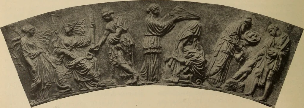 An illustration from Archaiologik ephmeris : ekdidomen hypo ts en Athnais Archaiologiks Hetairias, 1862, leaf 301