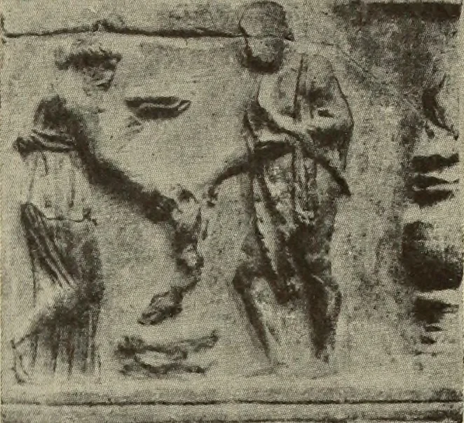 An illustration from Archaiologik ephmeris : ekdidomen hypo ts en Athnais Archaiologiks Hetairias, 1862, leaf 302