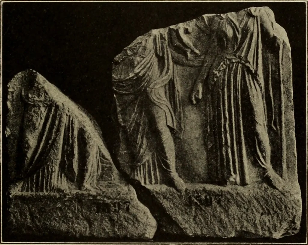 An illustration from Archaiologik ephmeris : ekdidomen hypo ts en Athnais Archaiologiks Hetairias, 1862, leaf 32