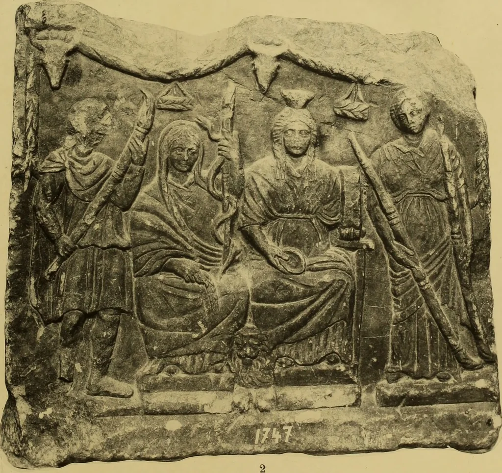 An illustration from Archaiologik ephmeris : ekdidomen hypo ts en Athnais Archaiologiks Hetairias, 1862, leaf 392