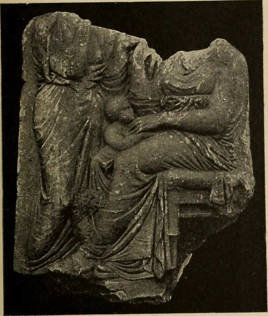An illustration from Archaiologik ephmeris : ekdidomen hypo ts en Athnais Archaiologiks Hetairias, 1862, leaf 44