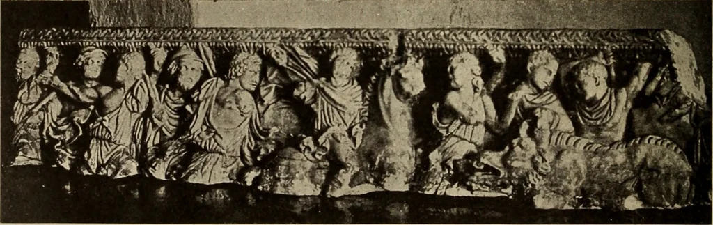 An illustration from Archaiologik ephmeris : ekdidomen hypo ts en Athnais Archaiologiks Hetairias, 1862, leaf 453