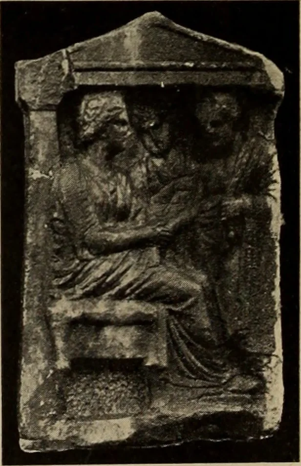 An illustration from Archaiologik ephmeris : ekdidomen hypo ts en Athnais Archaiologiks Hetairias, 1862, leaf 47