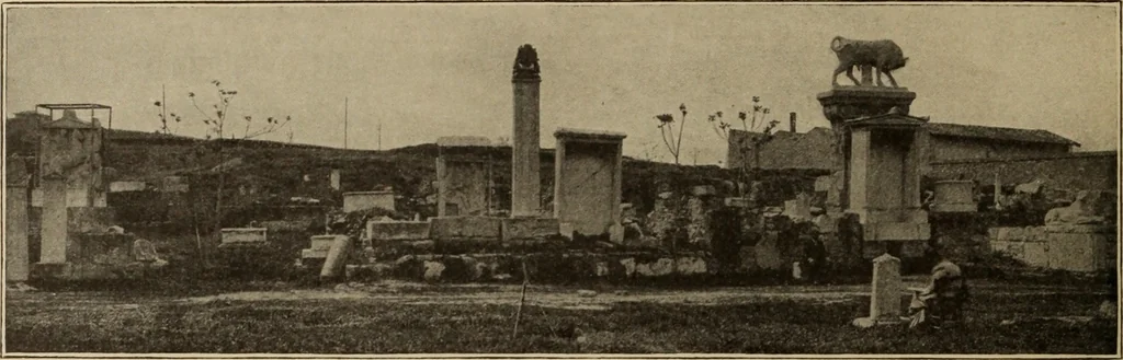 An illustration from Archaiologik ephmeris : ekdidomen hypo ts en Athnais Archaiologiks Hetairias, 1862, leaf 57
