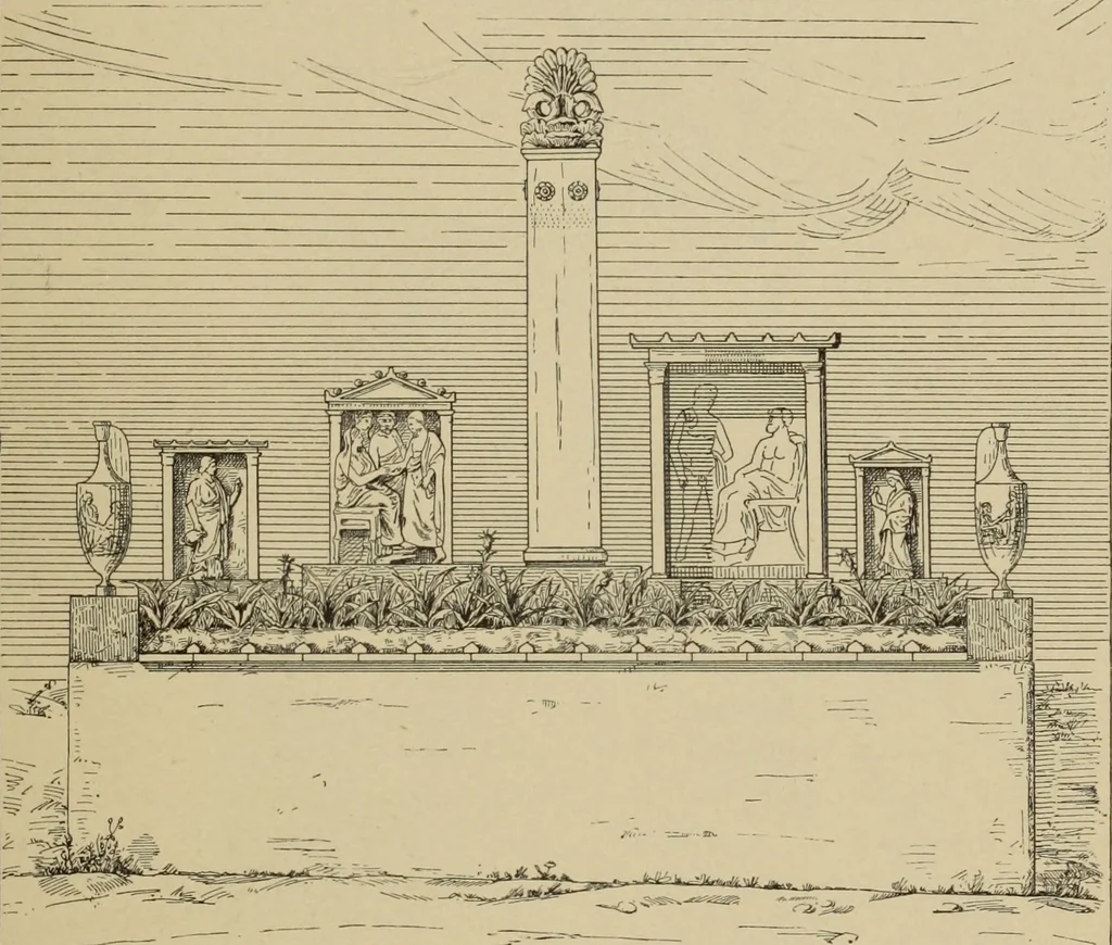 An illustration from Archaiologik ephmeris : ekdidomen hypo ts en Athnais Archaiologiks Hetairias, 1862, leaf 64