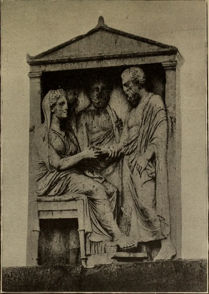 An illustration from Archaiologik ephmeris : ekdidomen hypo ts en Athnais Archaiologiks Hetairias, 1862, leaf 67