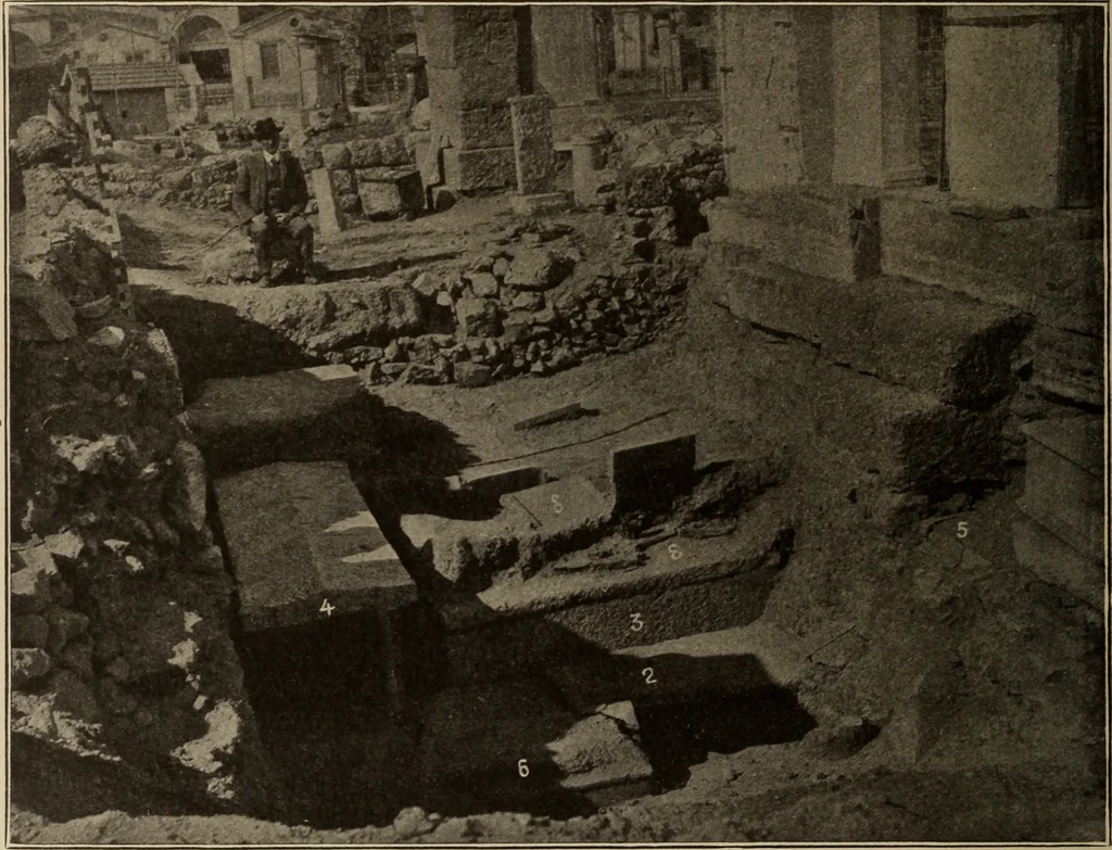 An illustration from Archaiologik ephmeris : ekdidomen hypo ts en Athnais Archaiologiks Hetairias, 1862, leaf 73