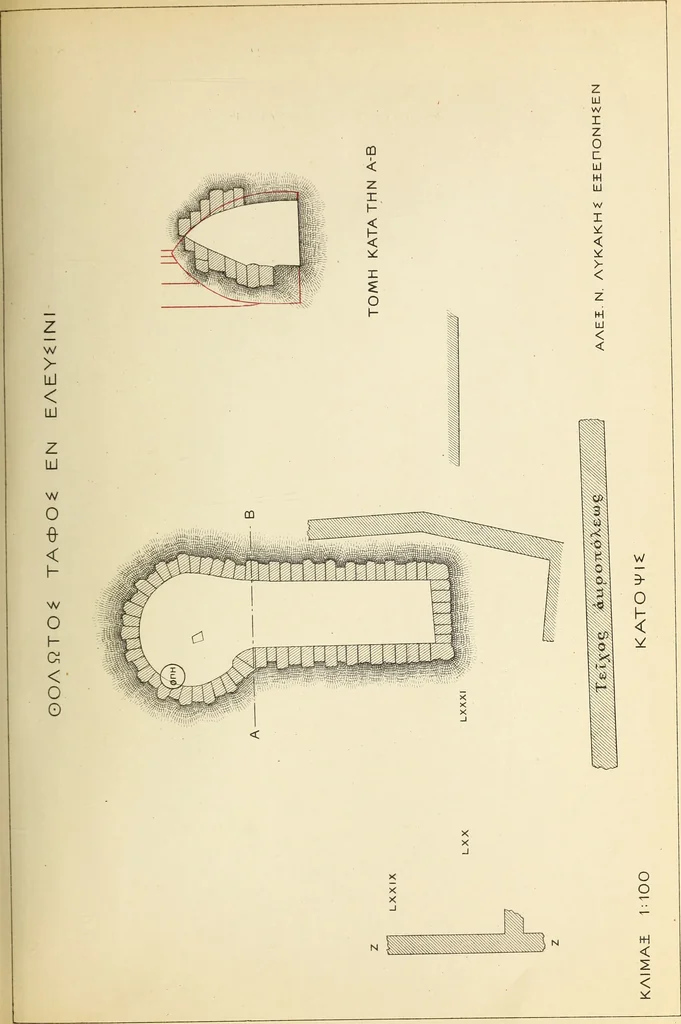 An illustration from Archaiologik ephmeris : ekdidomen hypo ts en Athnais Archaiologiks Hetairias, 1862, leaf 150