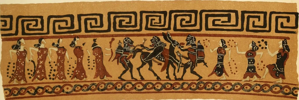 An illustration from Archaiologik ephmeris : ekdidomen hypo ts en Athnais Archaiologiks Hetairias, 1862, leaf 158
