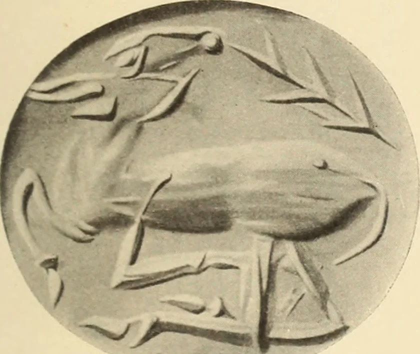 An illustration from Archaiologik ephmeris : ekdidomen hypo ts en Athnais Archaiologiks Hetairias, 1862, leaf 330