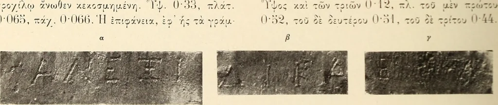 An illustration from Archaiologik ephmeris : ekdidomen hypo ts en Athnais Archaiologiks Hetairias, 1862, leaf 381