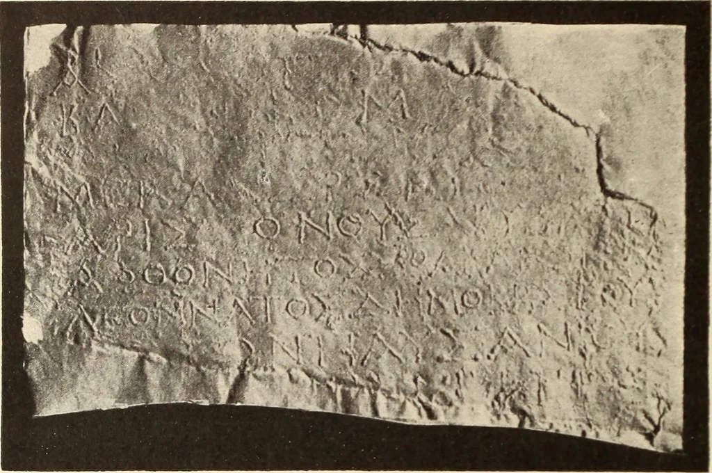 An illustration from Archaiologik ephmeris : ekdidomen hypo ts en Athnais Archaiologiks Hetairias, 1862, leaf 537