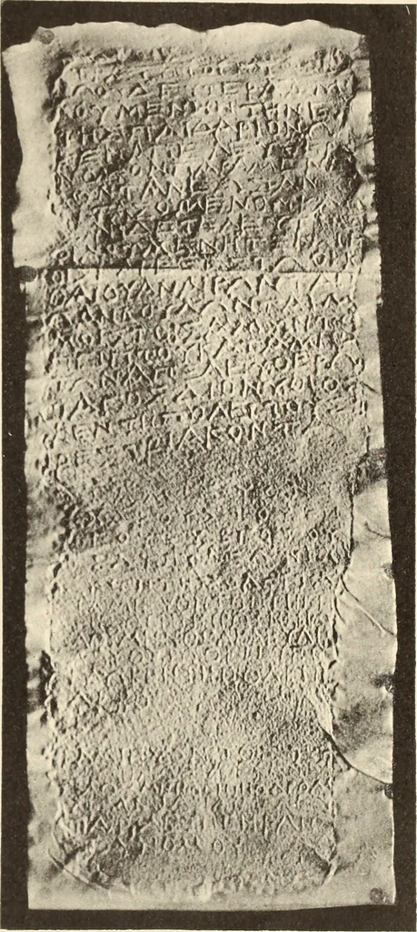An illustration from Archaiologik ephmeris : ekdidomen hypo ts en Athnais Archaiologiks Hetairias, 1862, leaf 540