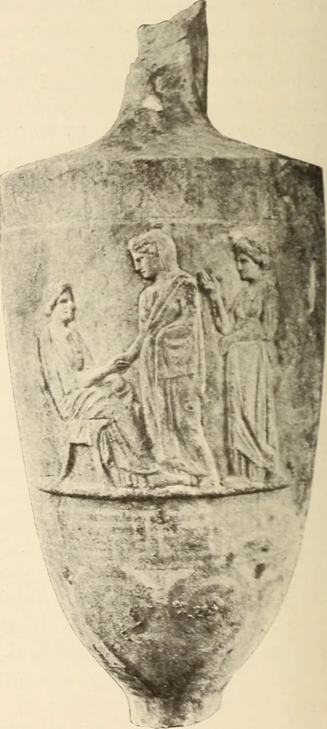 An illustration from Archaiologik ephmeris : ekdidomen hypo ts en Athnais Archaiologiks Hetairias, 1862, leaf 561