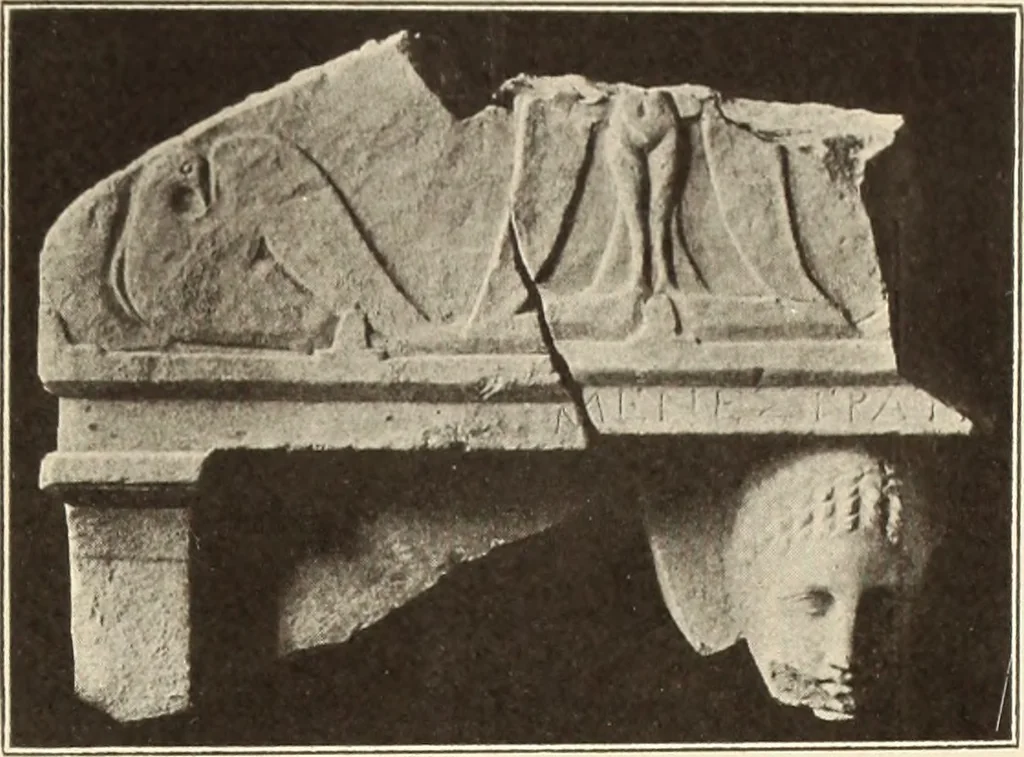 An illustration from Archaiologik ephmeris : ekdidomen hypo ts en Athnais Archaiologiks Hetairias, 1862, leaf 576